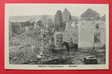 Postcard PC 1910-1930 Gercourt WWI France